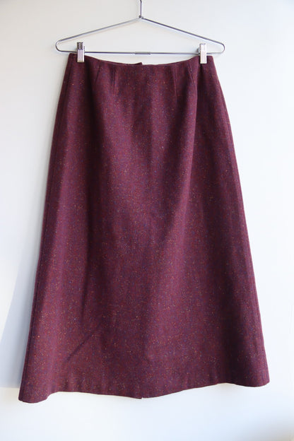 Prestige Purple Wool Skirt and Jacket Set