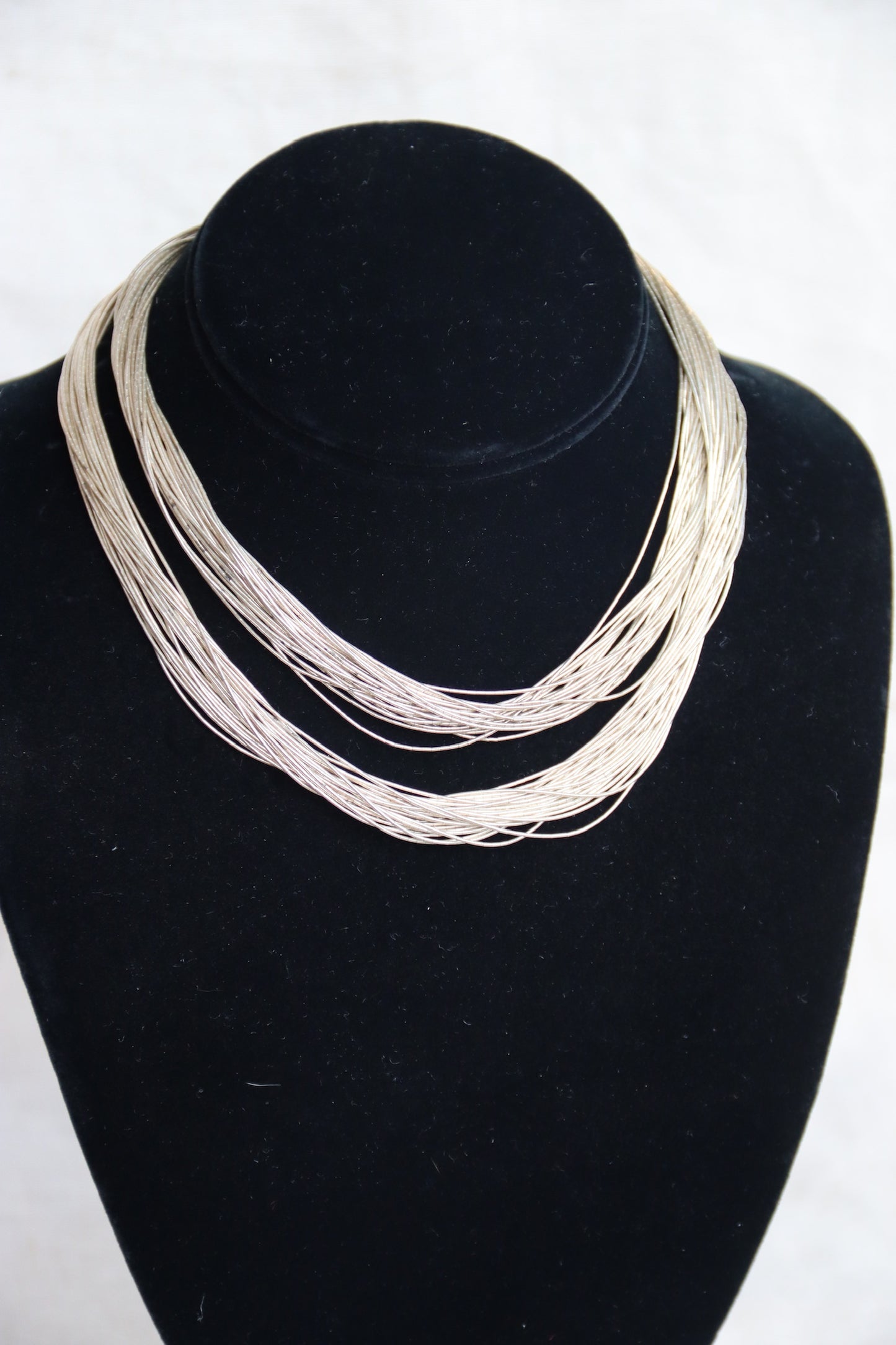 Sterling Silver liquid silver necklace