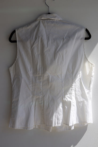 Anne Fontaine White Bow Top