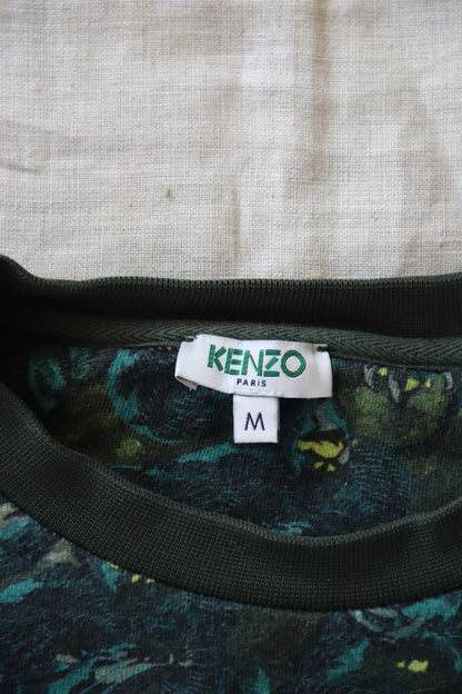 Kenzo Green Patterned Sweatshirt