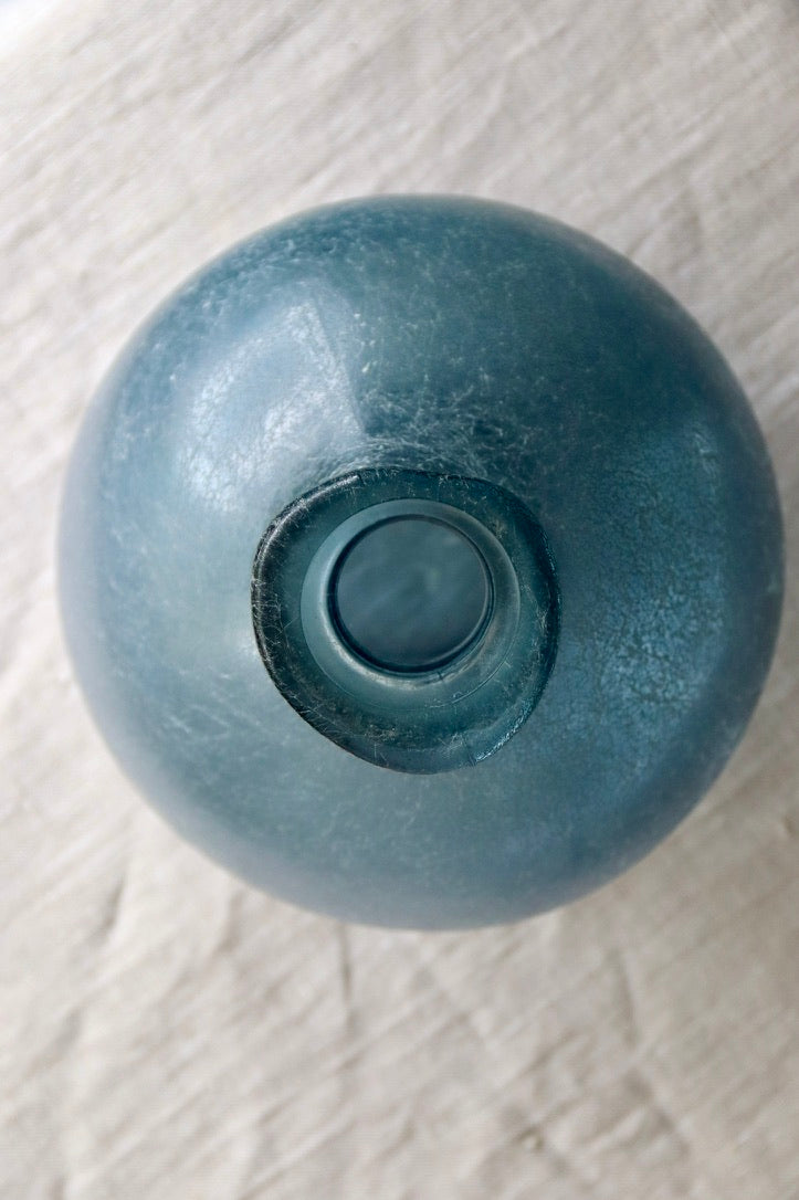 Dark Blue Round Vase