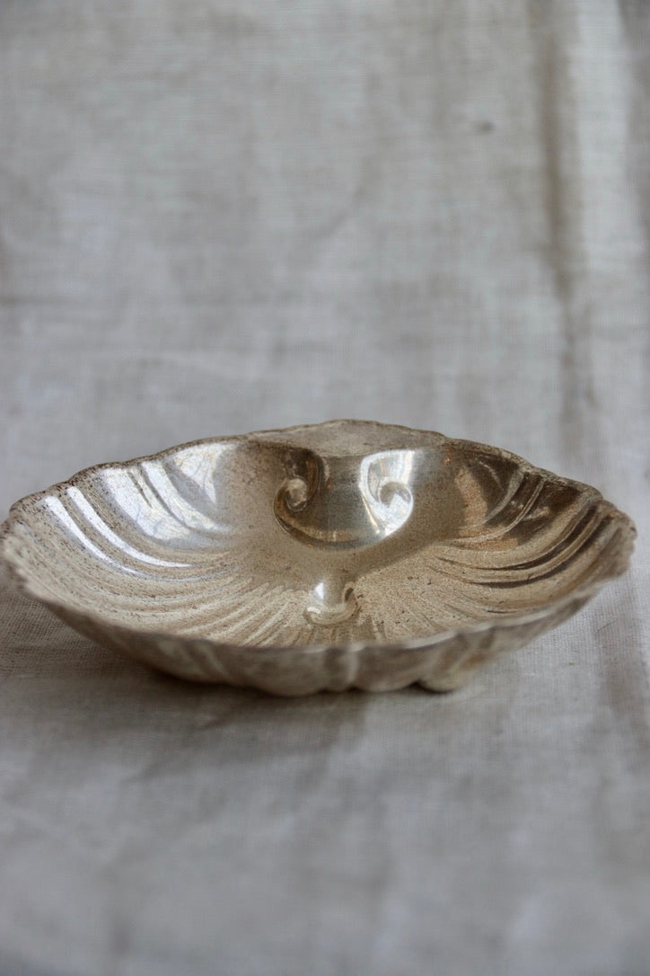 Sterling Silver Shell Dish - single foot