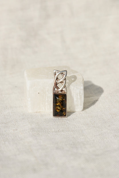 Sterling Silver Baltic Amber Pendant