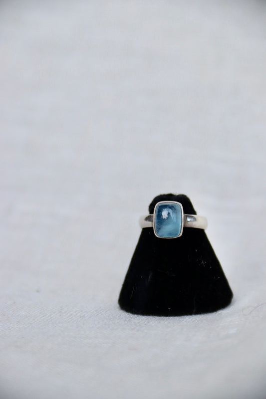 Sterling Silver Aquamarine Ring