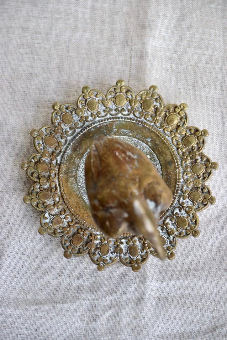 Brass Bird Ring Dish