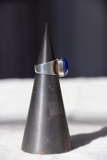 Lapis and Sterling Silver Statement Ring