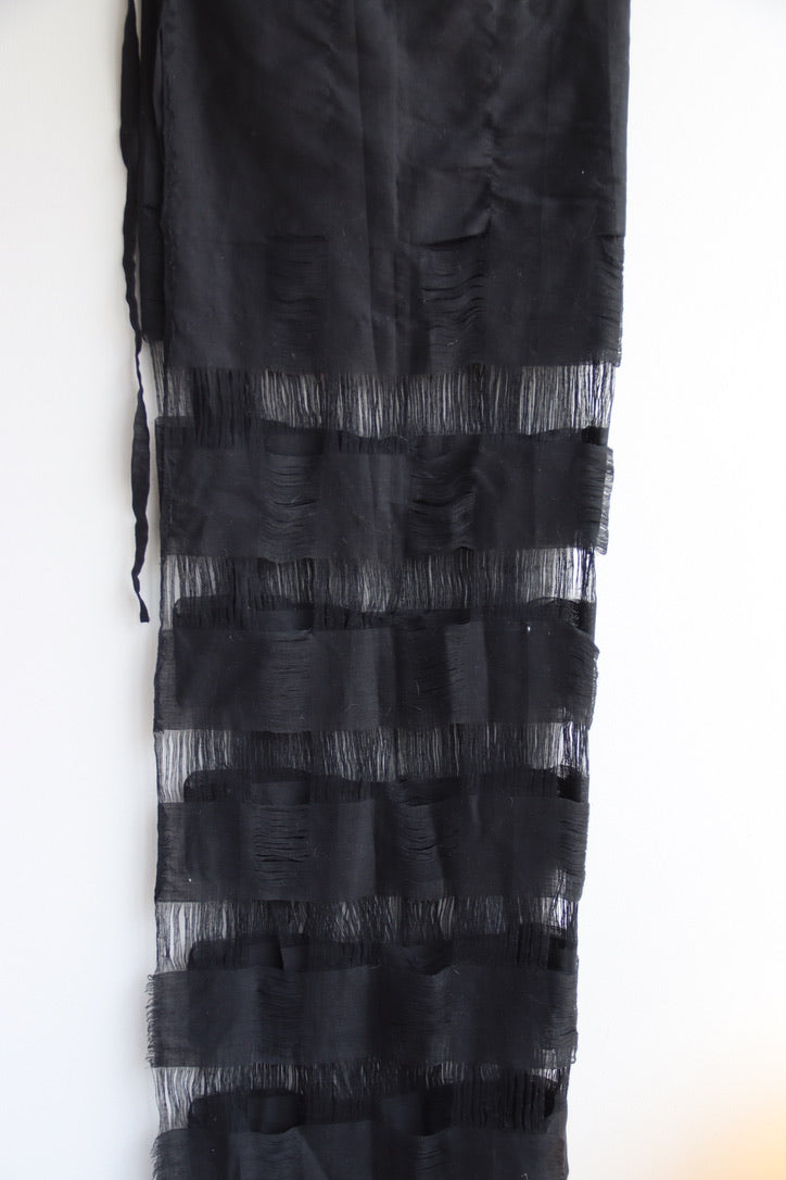 Black Wrap Skirt