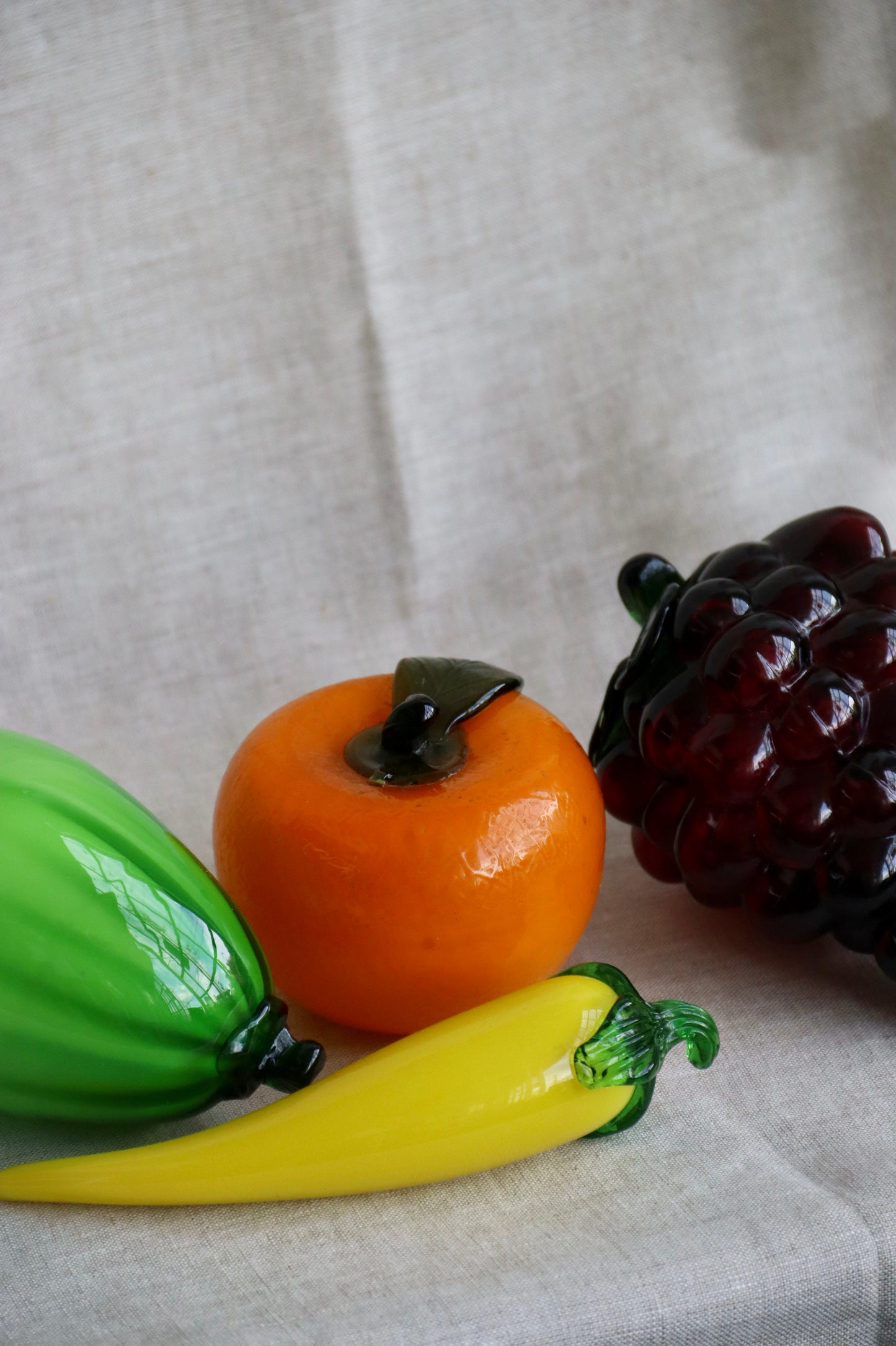 Handmade Glass Fruit and Vegetables