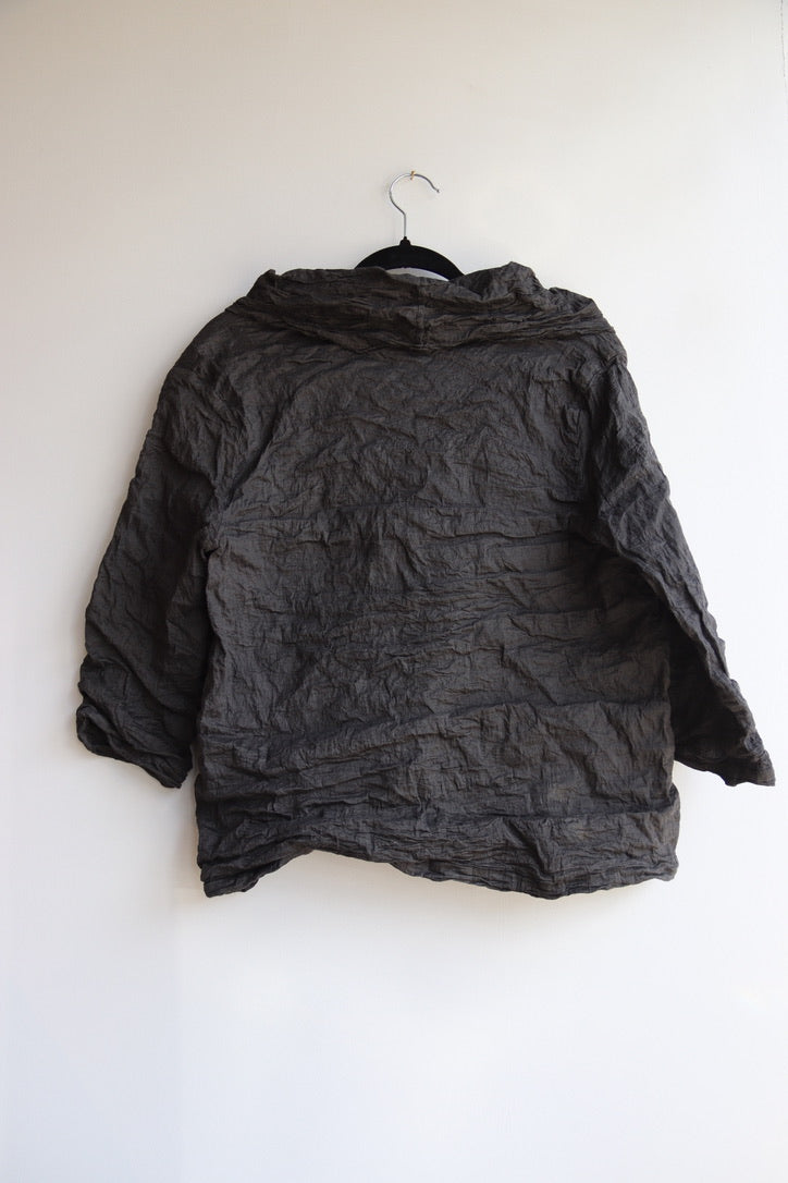 Porto Grey Cowl Neck Top