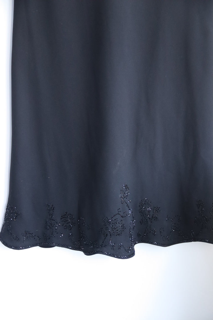 Jones New York Black Dress with Beaded Details