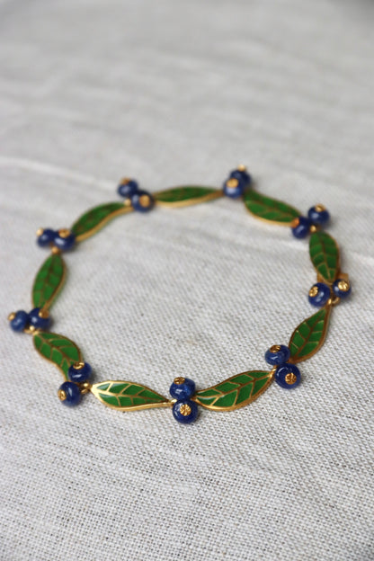 T.W. McClelland Sapphire Blueberry Bracelet - 18K Gold