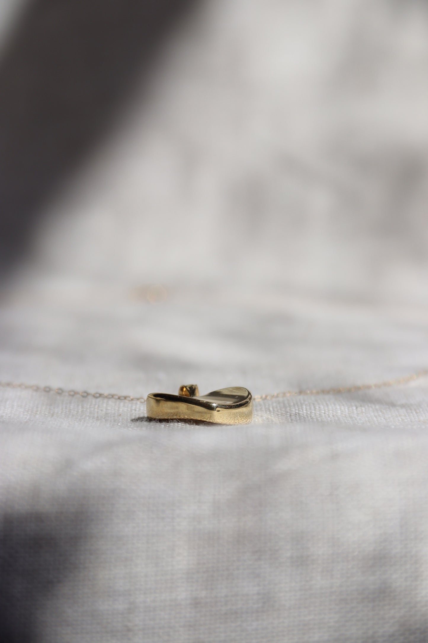 Heart Pendant Necklace - 10k Yellow Gold