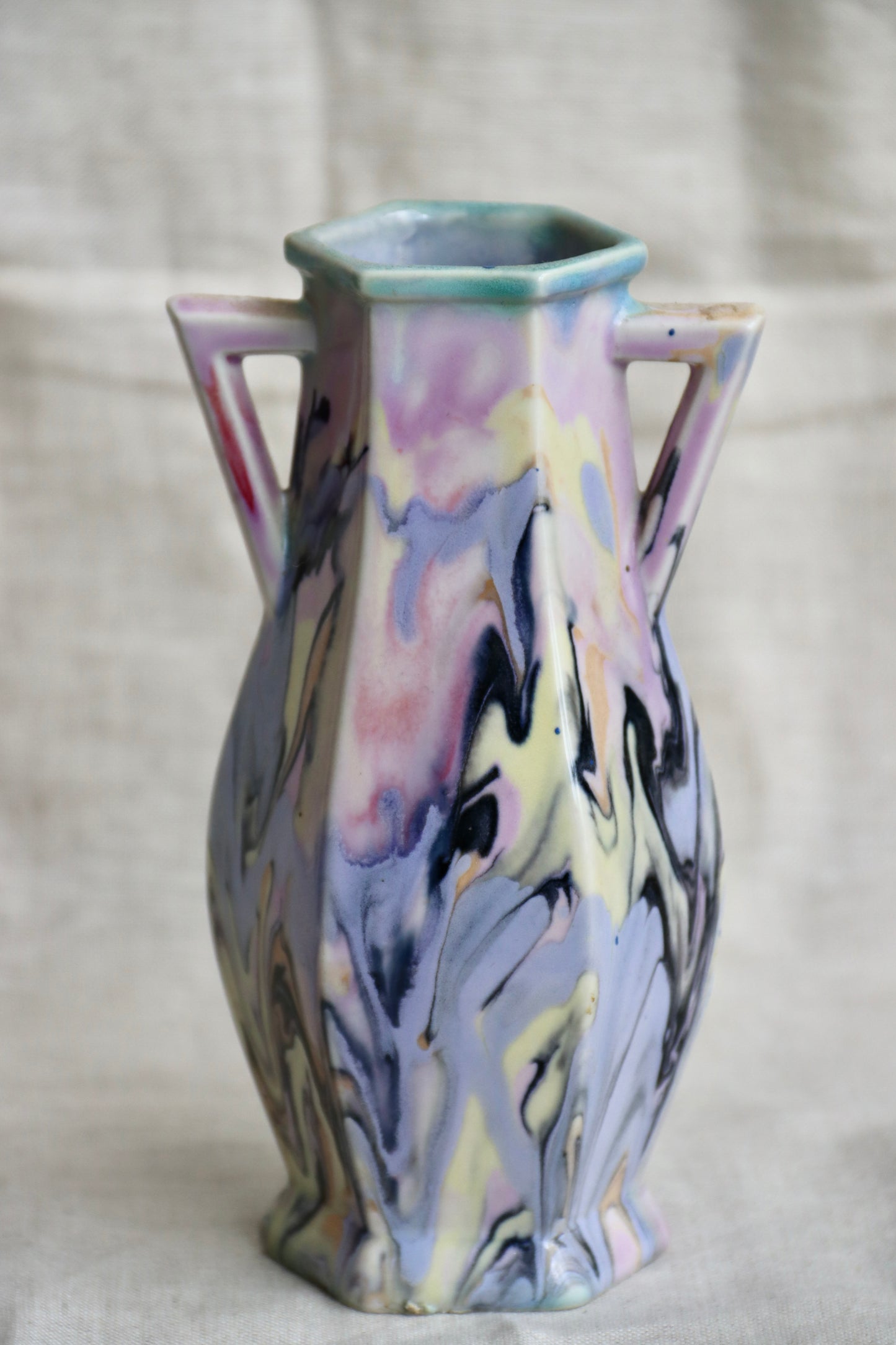 Mueller Faceted Ceramic Vase