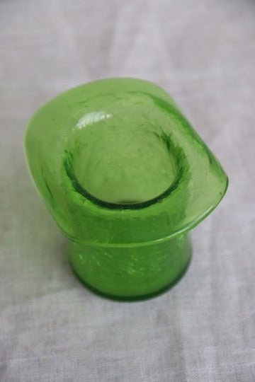 Vintage Top Hat Glass Match Holders