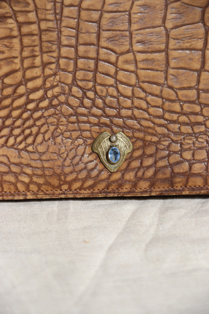 Antique Leather Clutch