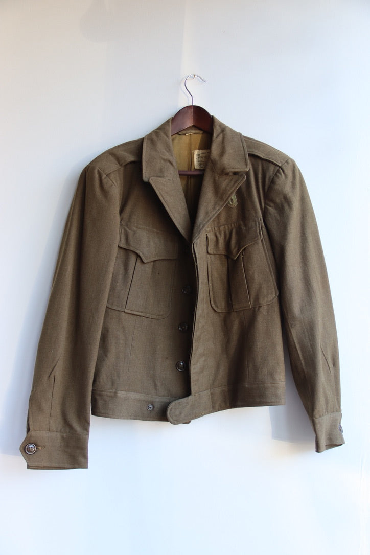 Vintage Wool Ike Army Jacket
