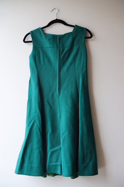Vintage Mam'Selle Dark Green Dress and Jacket Set
