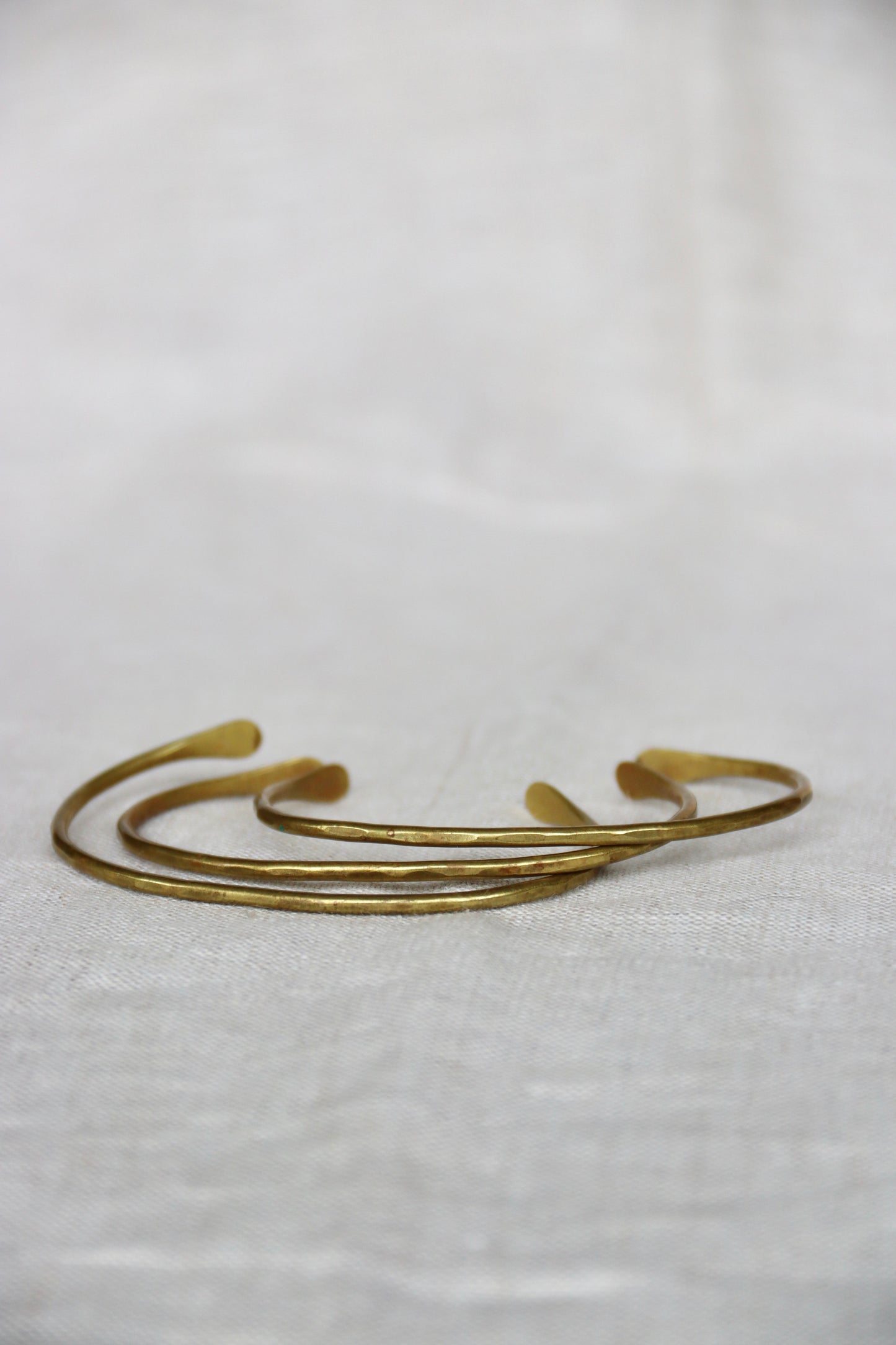Set of 3 Marisa Mason Brass Bracelets