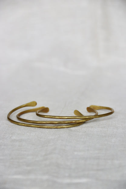 Set of 3 Marisa Mason Brass Bracelets