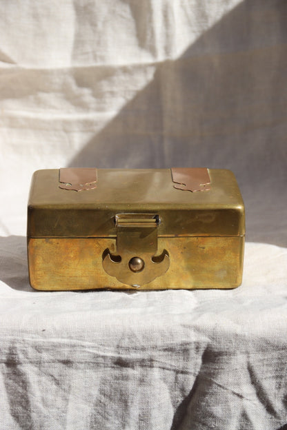 Brass Box with Copper Hinges