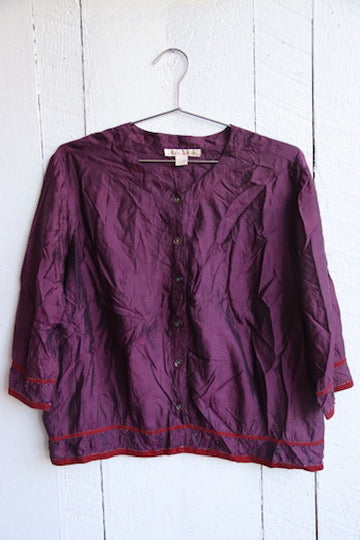 Karavan Purple Silk Top