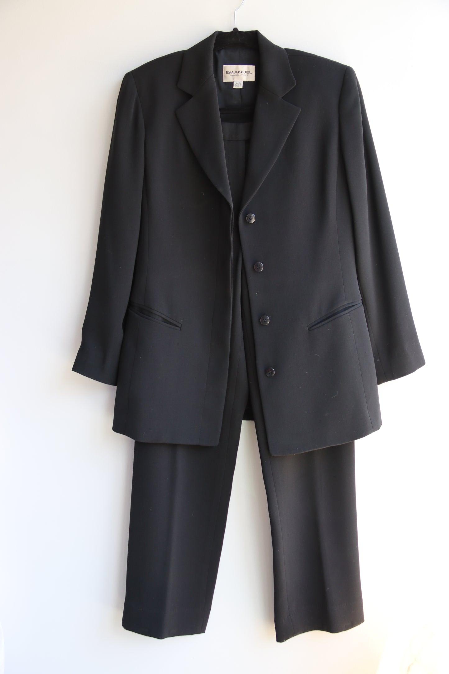 Emanuel Ungaro Black Pant Suit Set