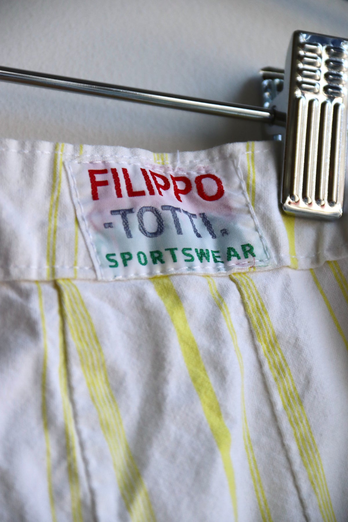 Vintage Filippo Toti Striped Cotton Pants