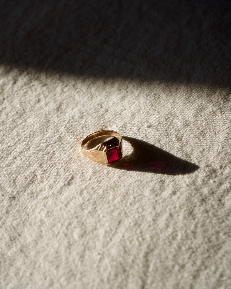 Vintage 10K Ruby Ring