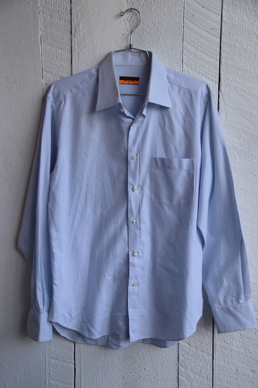 Davide Cenci Mens Blue Button Down Shirt