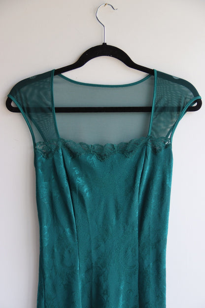 Vintage Victoria's Secret Gold Label Green Dress