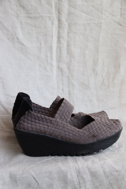 Bernie Mev Lulia Woven Wedge Heels
