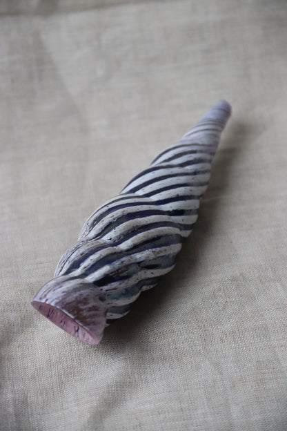 Set of 2 Handmade Glass Shells