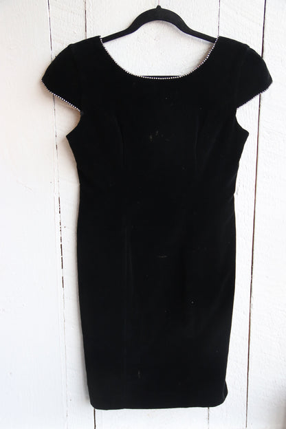 Ann Tobias Black Rhinestone Dress