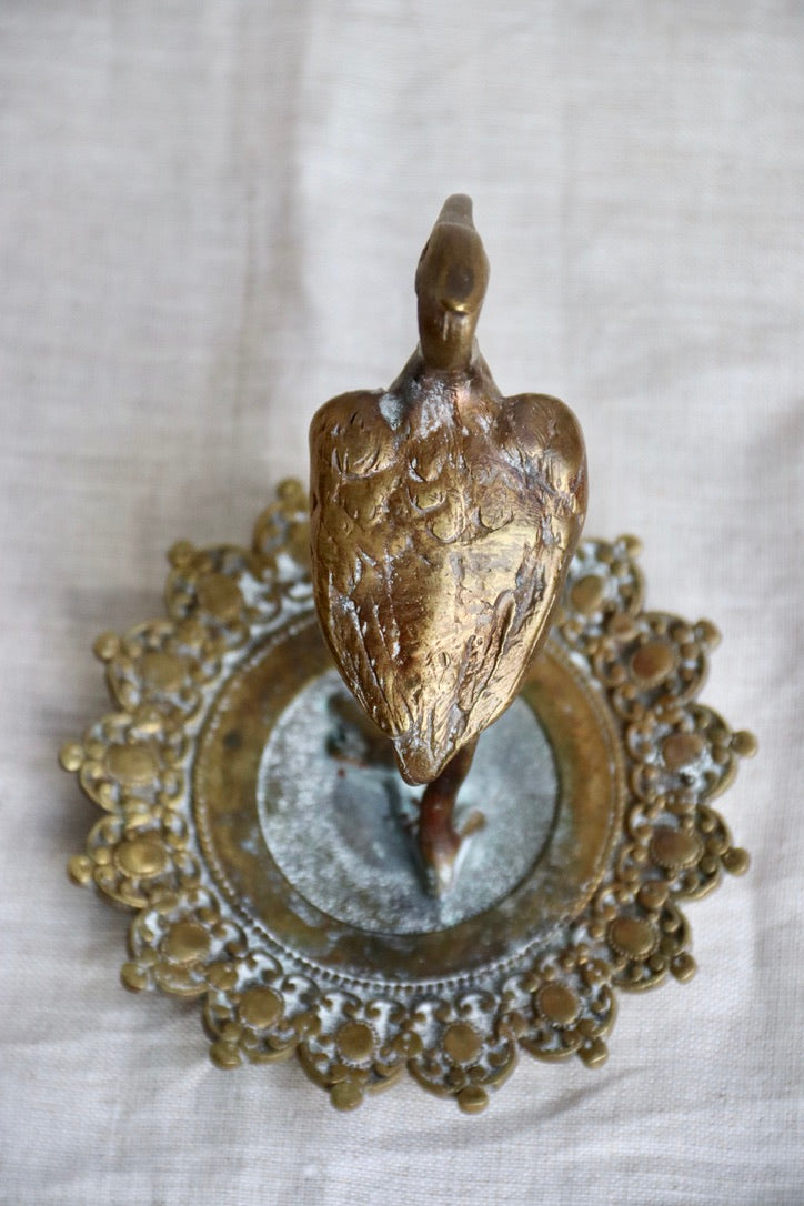 Brass Bird Ring Dish