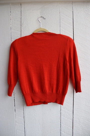 Vintage Oscar De La Renta Embroidered Sweater - as is