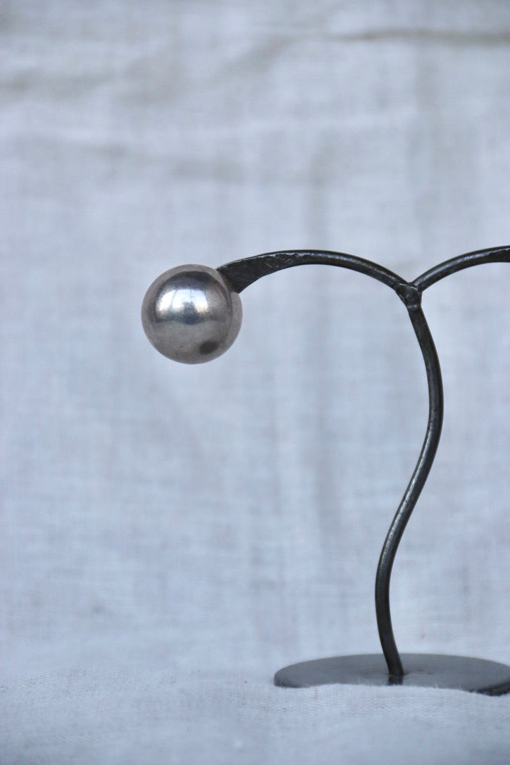 Sterling Silver Half Sphere Stud Earrings