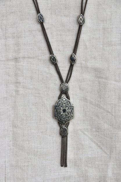 Sterling Silver Multi Strand Filigree Necklace
