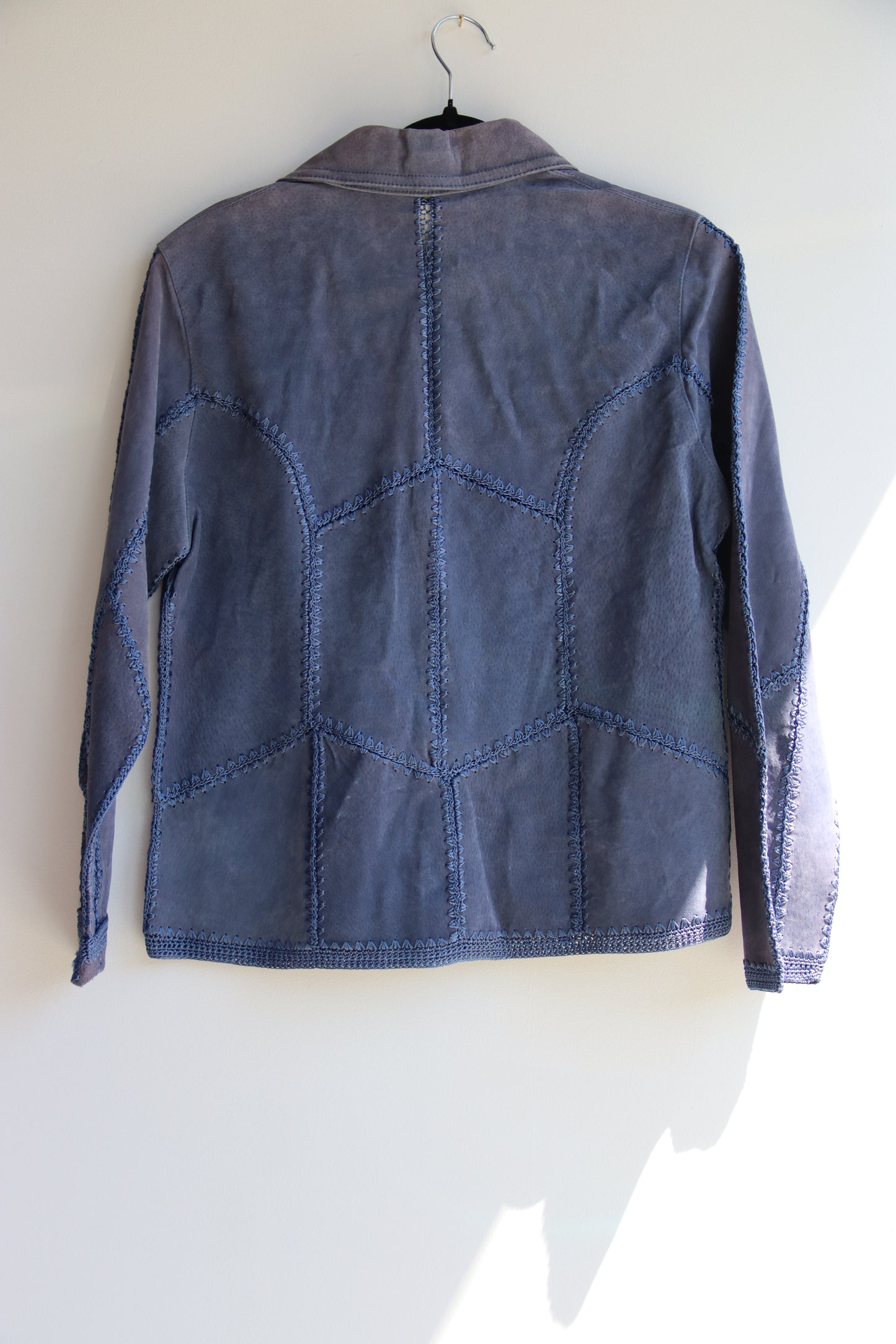 S.D.H Purple Leather Jacket