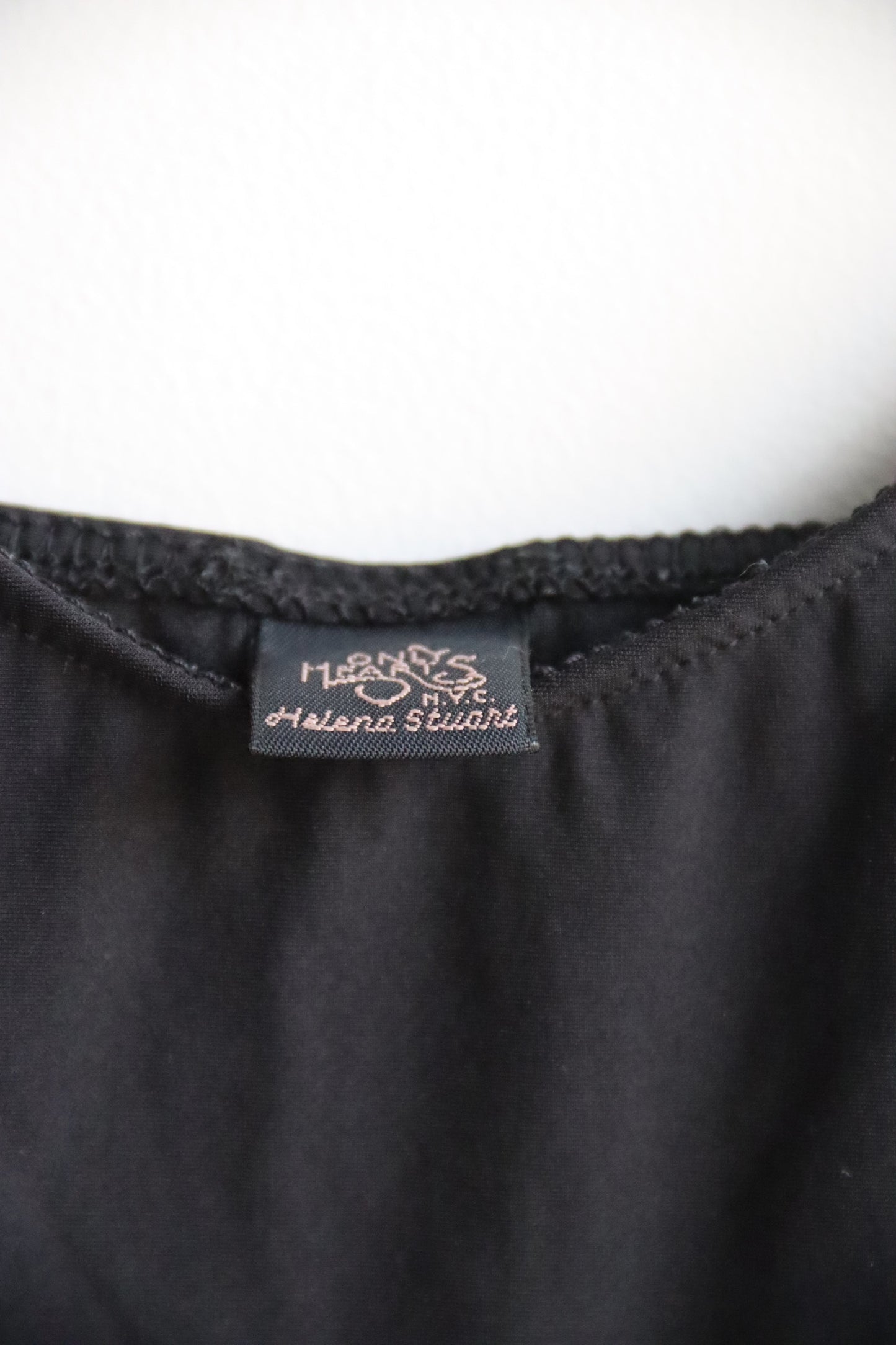 only hearts helena stuart black slip dress