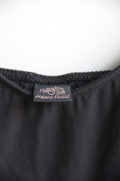 only hearts helena stuart black slip dress