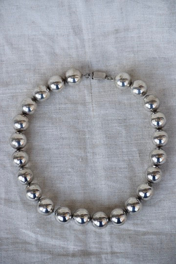 Mexican Sterling Silver Sphere Necklace