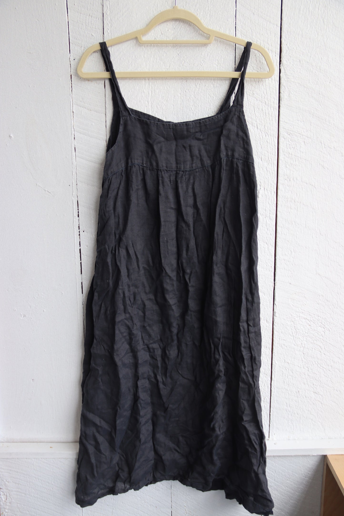 C.P. Shades Black Linen Dress
