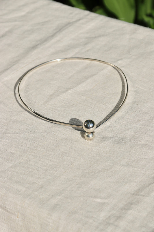 Sterling Silver Bypass Necklace