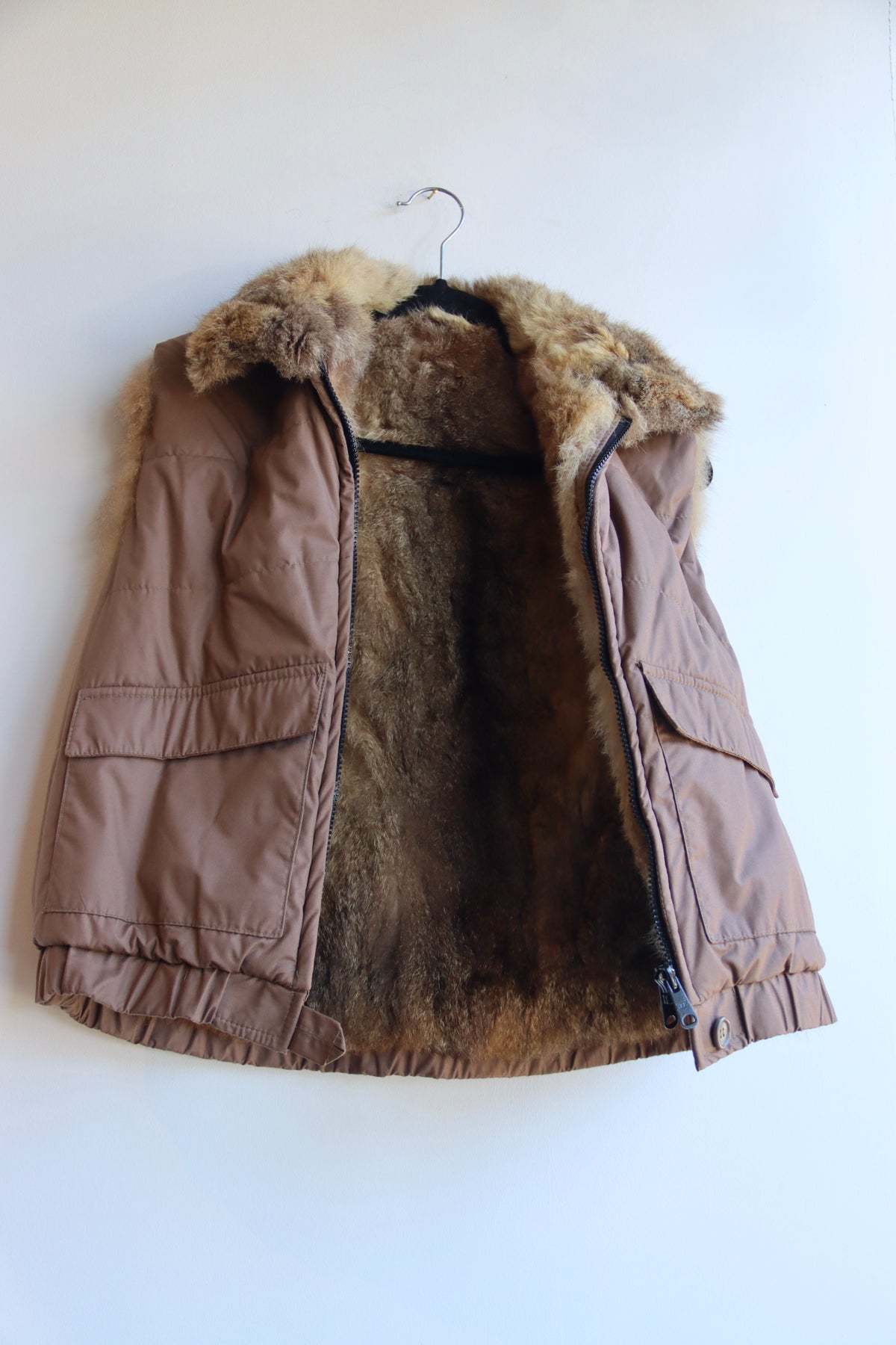 Fur Lined Brown Vest