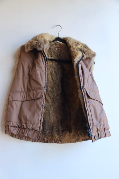 Fur Lined Brown Vest