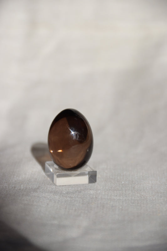 Smoky quartz egg