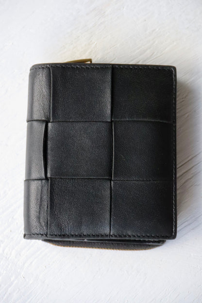 Bottega Veneta Black Leather Wallet