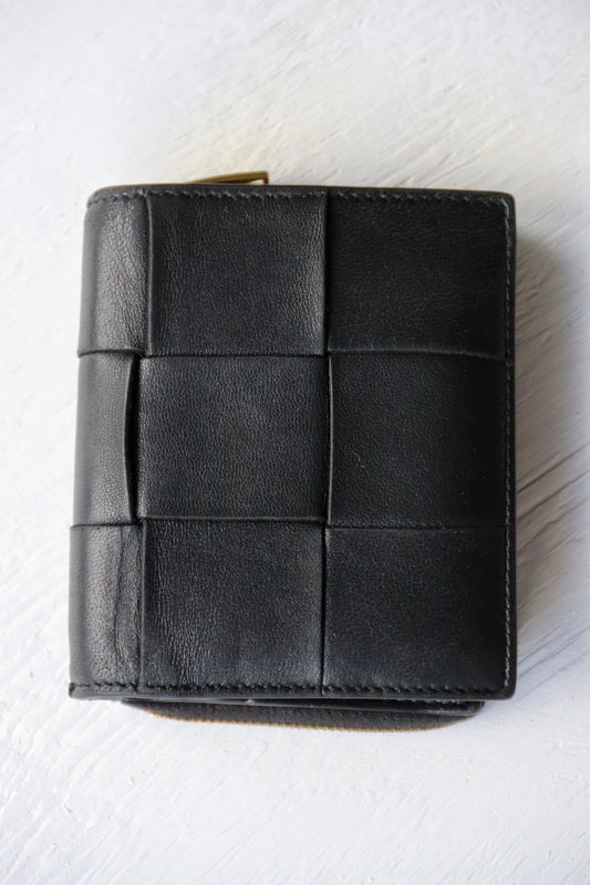 Bottega Veneta Black Leather Wallet