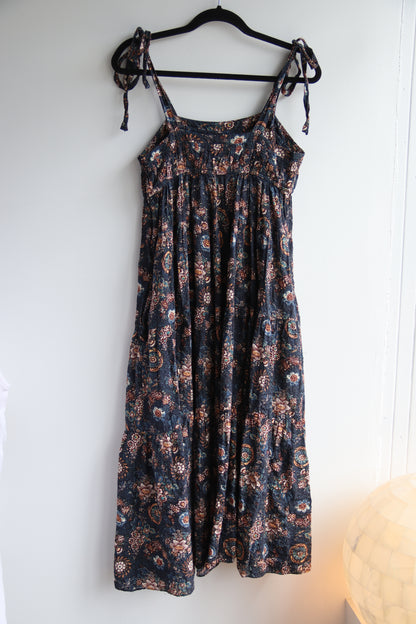 Ulla Johnson Floral Dress with Tie Straps