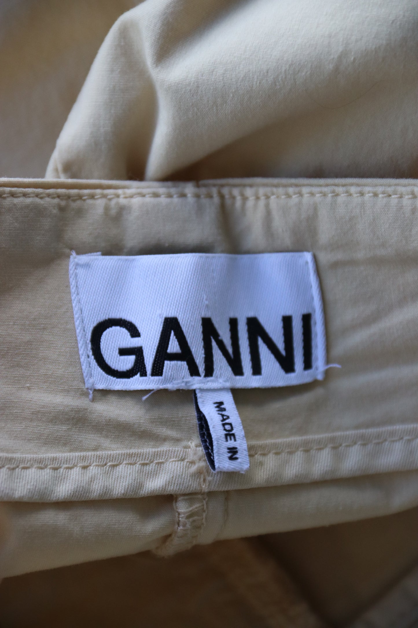 Ganni Tan Shorts
